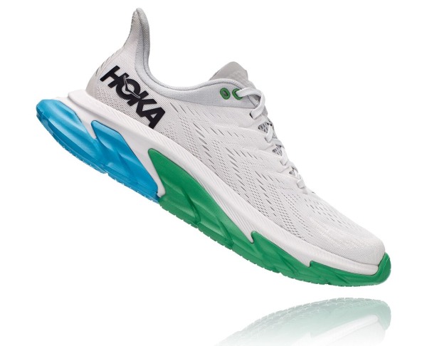 Hoka One One Clifton Edge Mens UK - Green Road Running Shoes - MHNIA4718